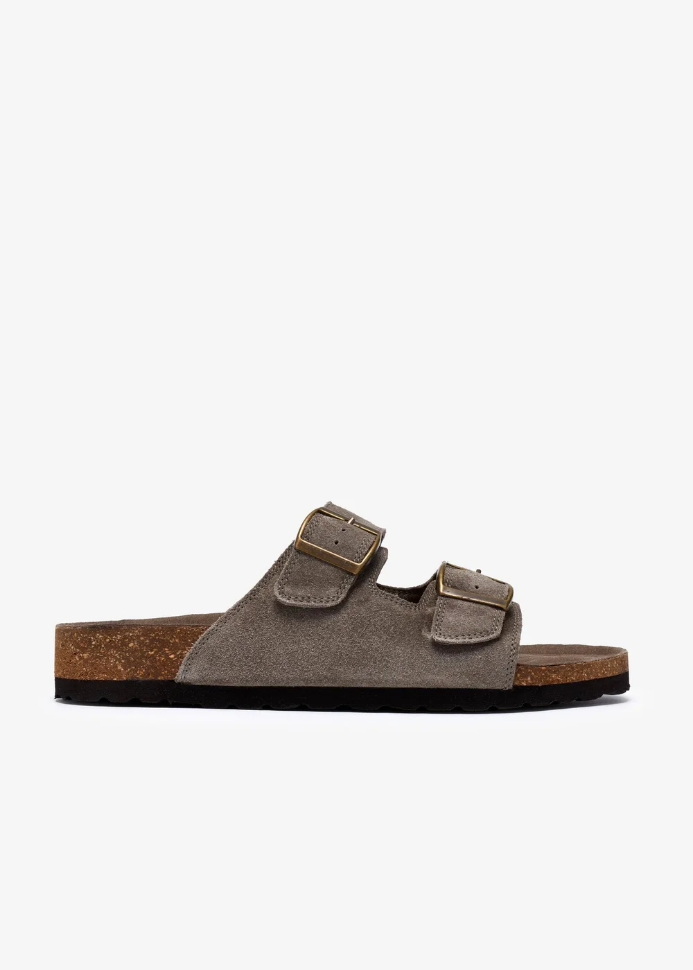 Clarks Mens Grey Wembury Strap Suede Standard - 7 Image 1