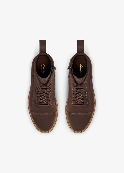 Clarks Mens Brown Clarkridge Hi Suede Standard - 9 Image 6
