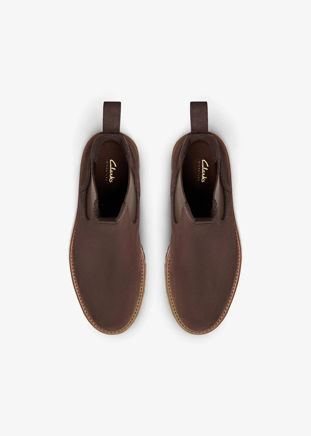 Clarks Mens Brown Clarkridge Top Suede Standard - 8 Image 6