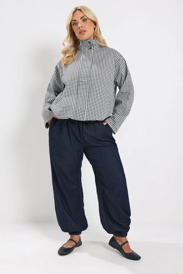 Yours Curve Indigo Blue Balloon Jeans