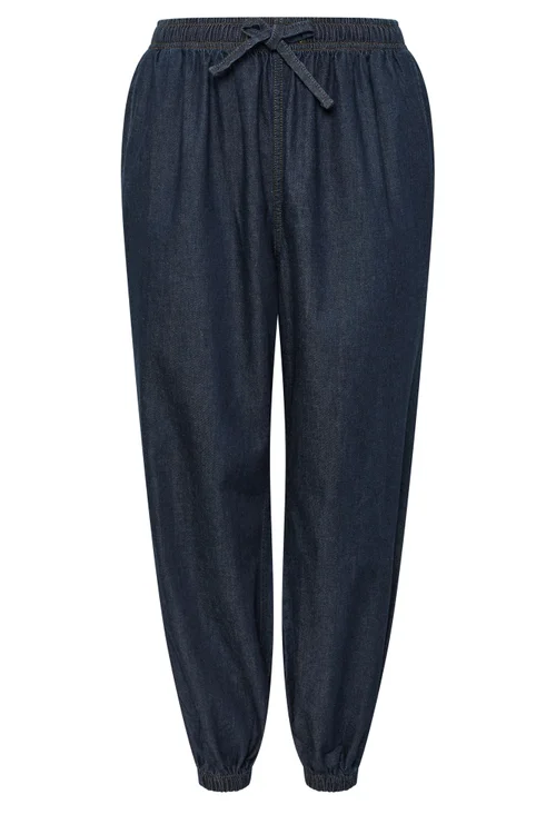 Yours Curve Indigo Blue Balloon Jeans - 12 Image 5