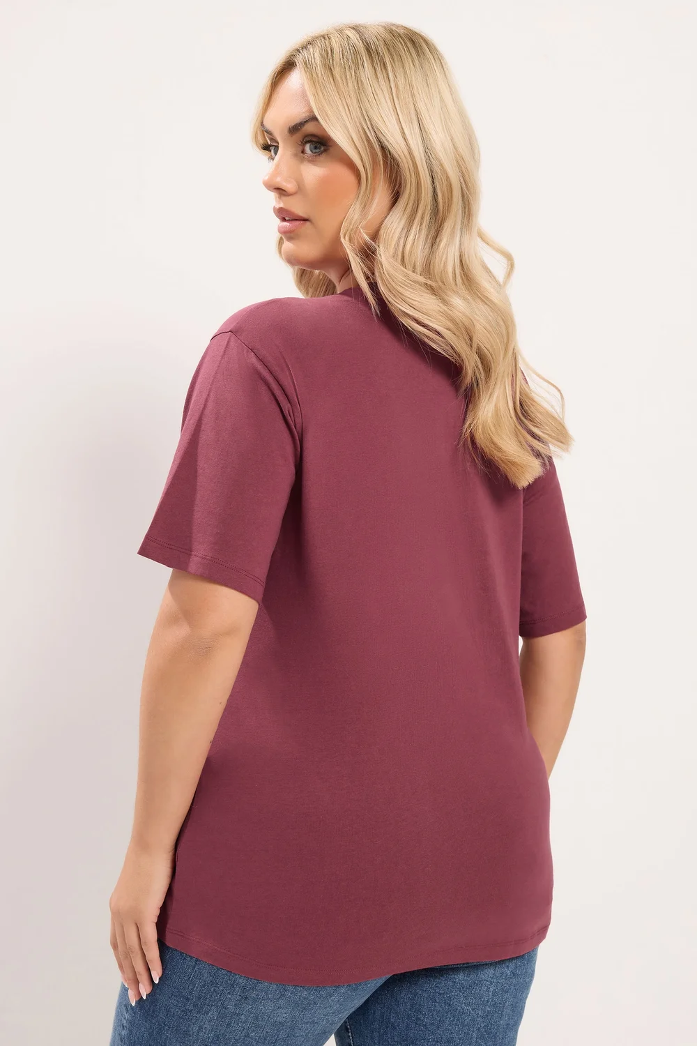 Yours Curve Red Twist Front T-Shirt - 30-32 Image 3