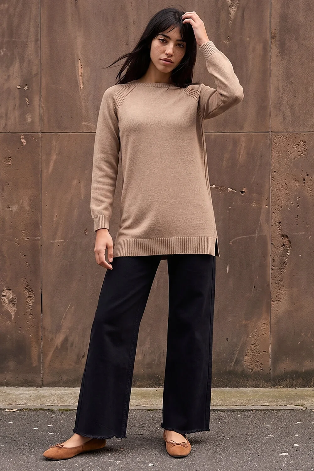 Roman Stone Petite Longline Knit Jumper - 18 Image 2