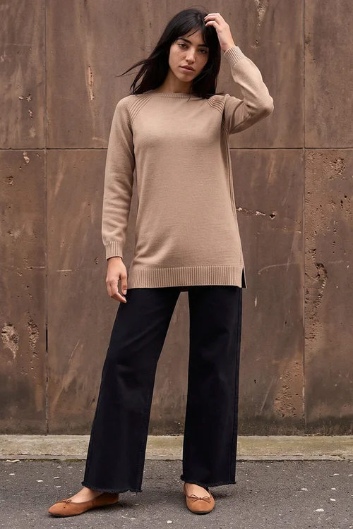 Roman Stone Petite Longline Knit Jumper - 18 Image 2
