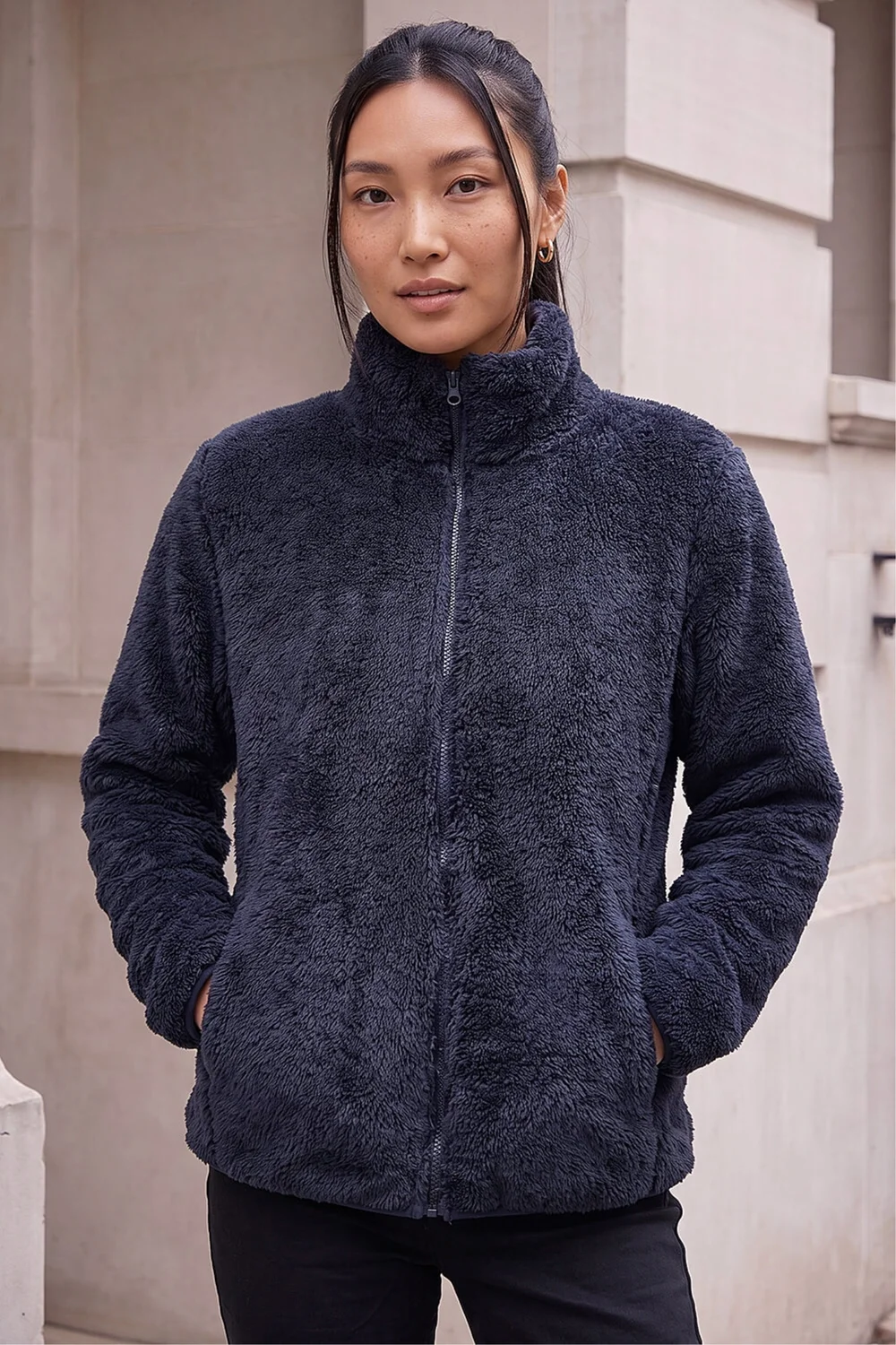 Roman Navy Sherpa Fleece Jacket - S Image 2