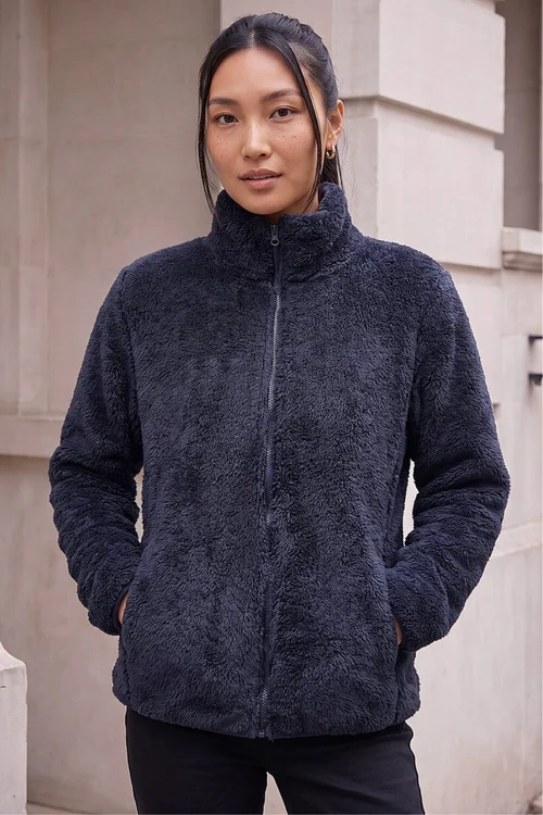 Roman Navy Sherpa Fleece Jacket - S Image 2