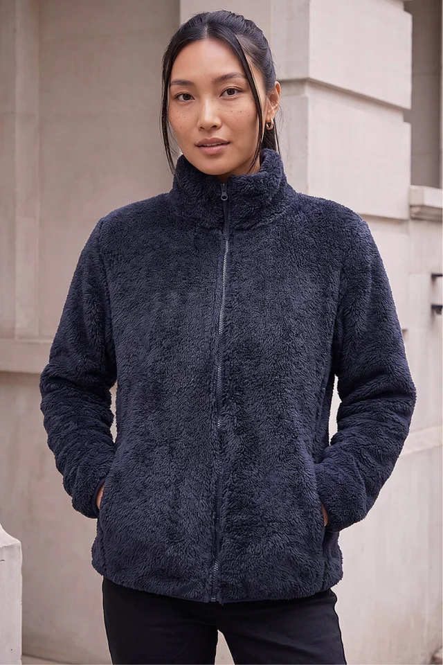 Roman Navy Sherpa Fleece Jacket