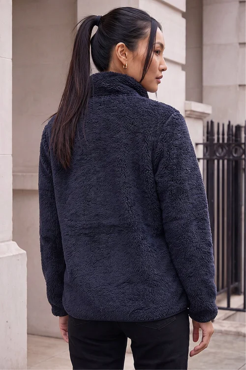 Roman Navy Sherpa Fleece Jacket - S Image 4