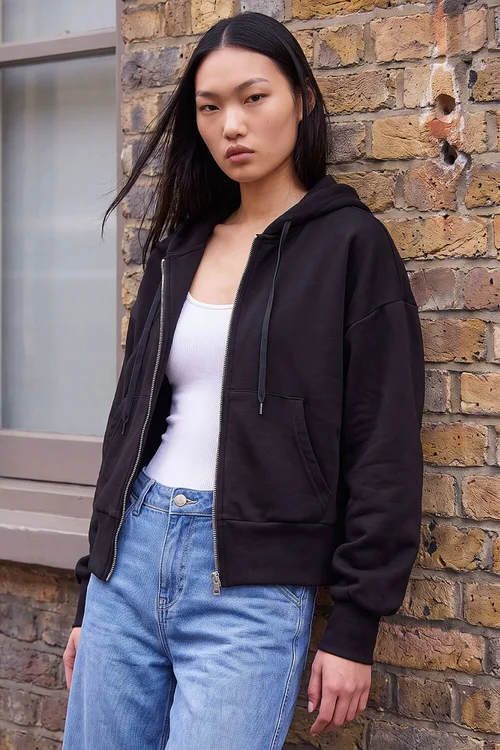 Dusk Black Soft Touch Zip Up Jacket - 12 Image 1