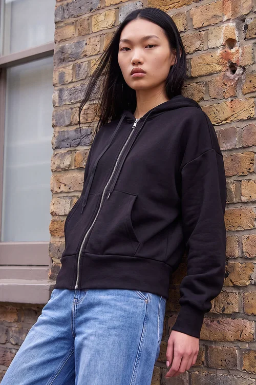 Dusk Black Soft Touch Zip Up Jacket - 12 Image 3