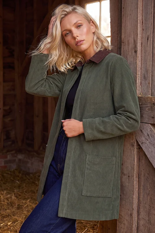Roman Khaki Petite Cord Jacket - 8 Image 1