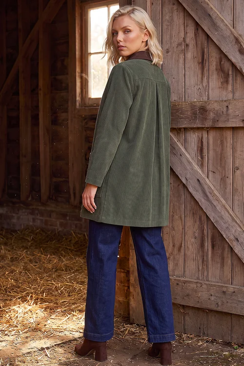 Roman Khaki Petite Cord Jacket - 8 Image 3