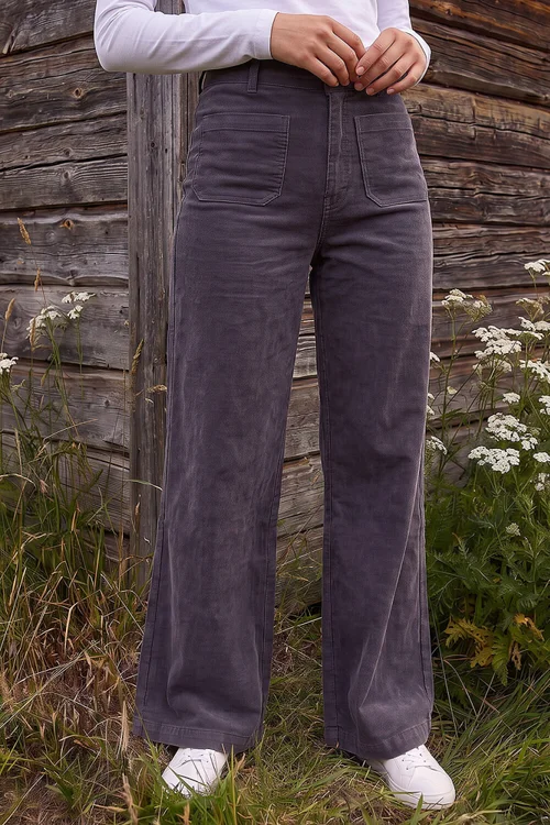 Roman Taupe Petite Corduroy Pocket Jean - 18 Image 2
