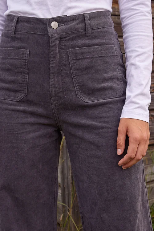 Roman Taupe Petite Corduroy Pocket Jean - 18 Image 4