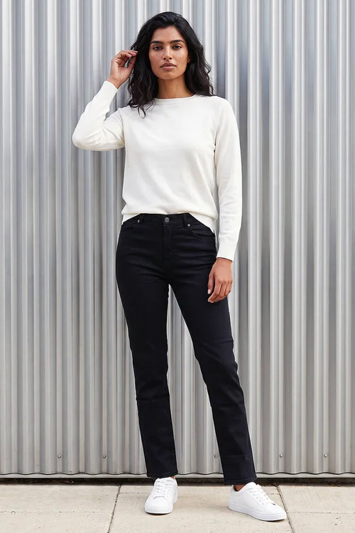 Roman Black Slim Leg Stretch Jeans - 10 Image 2