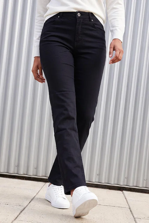 Roman Black Slim Leg Stretch Jeans - 10 Image 1