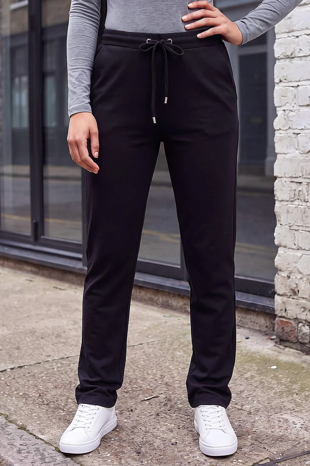 Roman Black Petite Premium Stretch Trouser - 14 Image 2