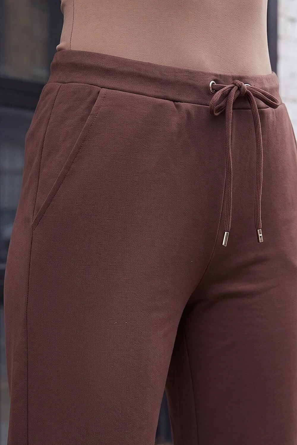 Roman Chocolate Petite Premium Stretch Trouser - 16 Image 4