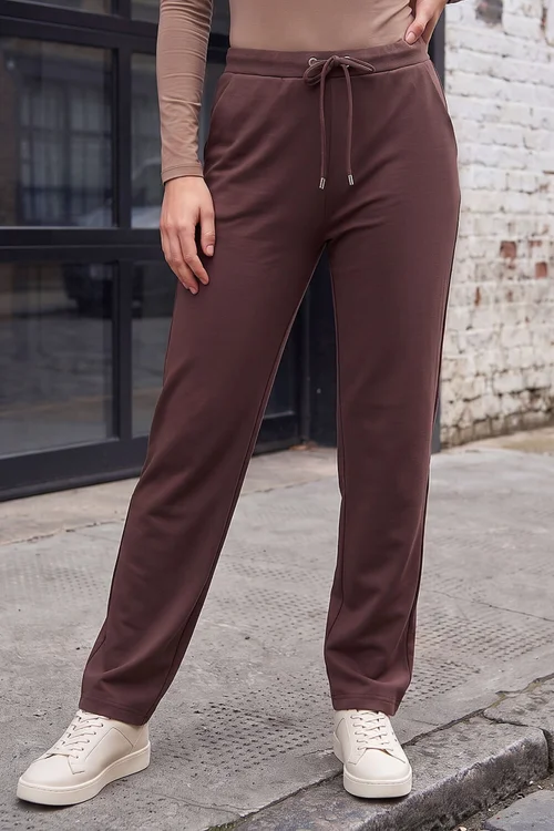 Roman Chocolate Petite Premium Stretch Trouser - 16 Image 2