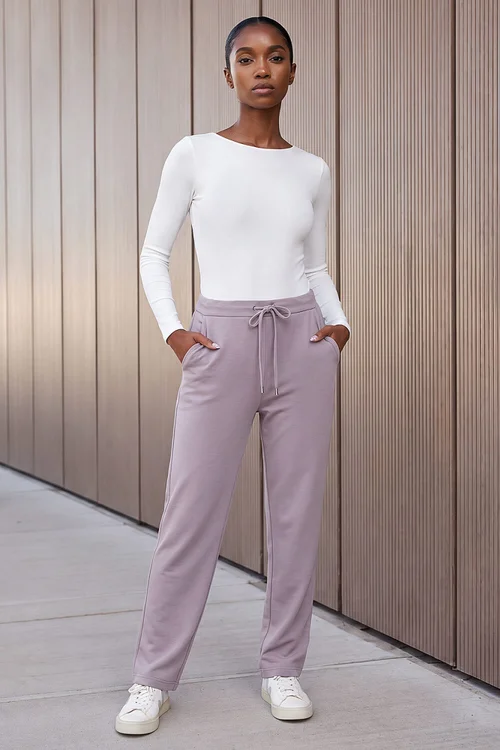Roman Taupe Petite Premium Stretch Trouser - 14 Image 1
