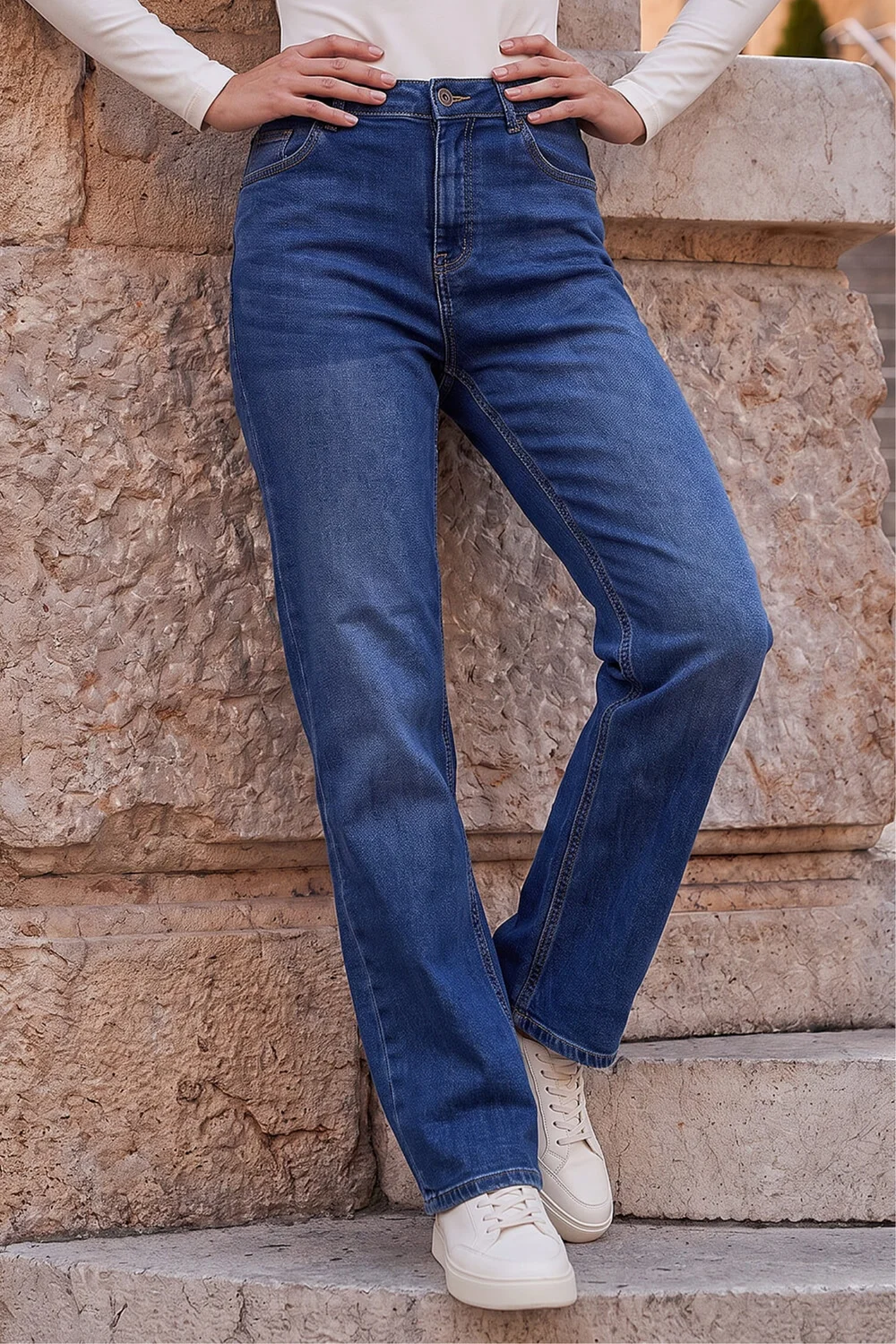Roman Denim Straight Leg Stretch Jeans - 20 Image 1
