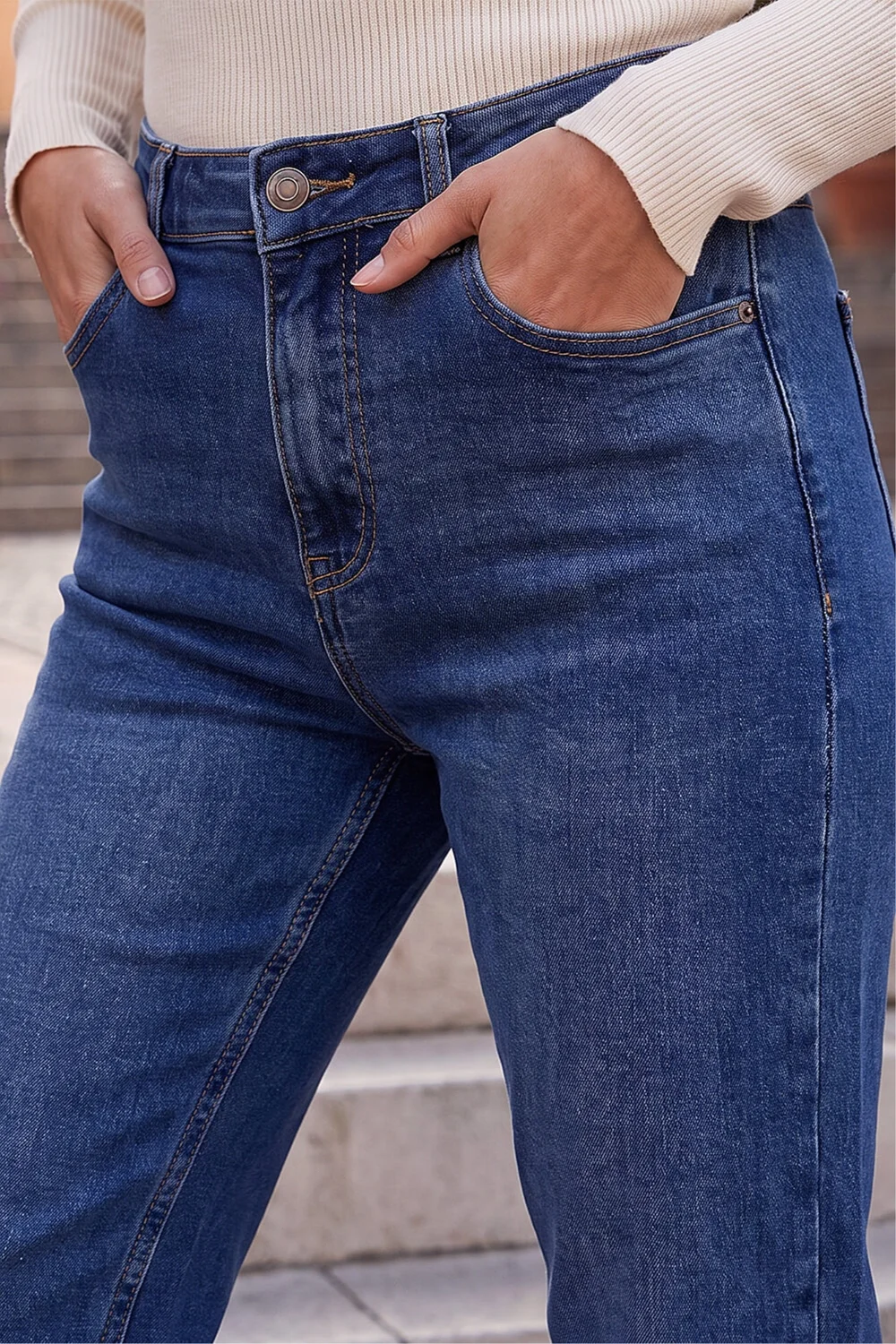 Roman Denim Straight Leg Stretch Jeans - 20 Image 4