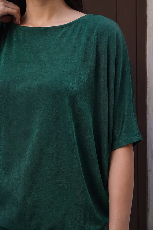 Roman Forest Bubble Hem Stretch Top - 10 Image 4