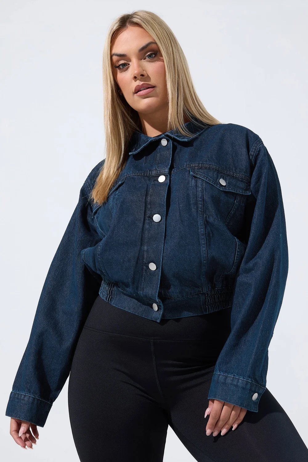 Yours Limited Curve Indigo Blue Denim Jacket - 14 Image 3