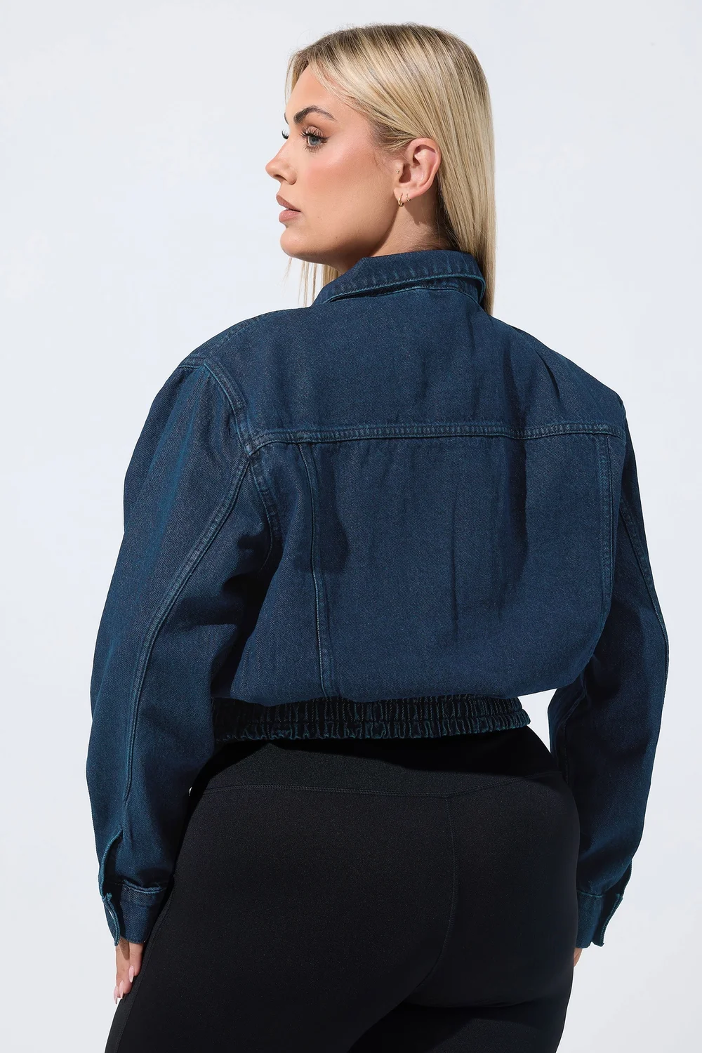 Yours Limited Curve Indigo Blue Denim Jacket - 14 Image 5