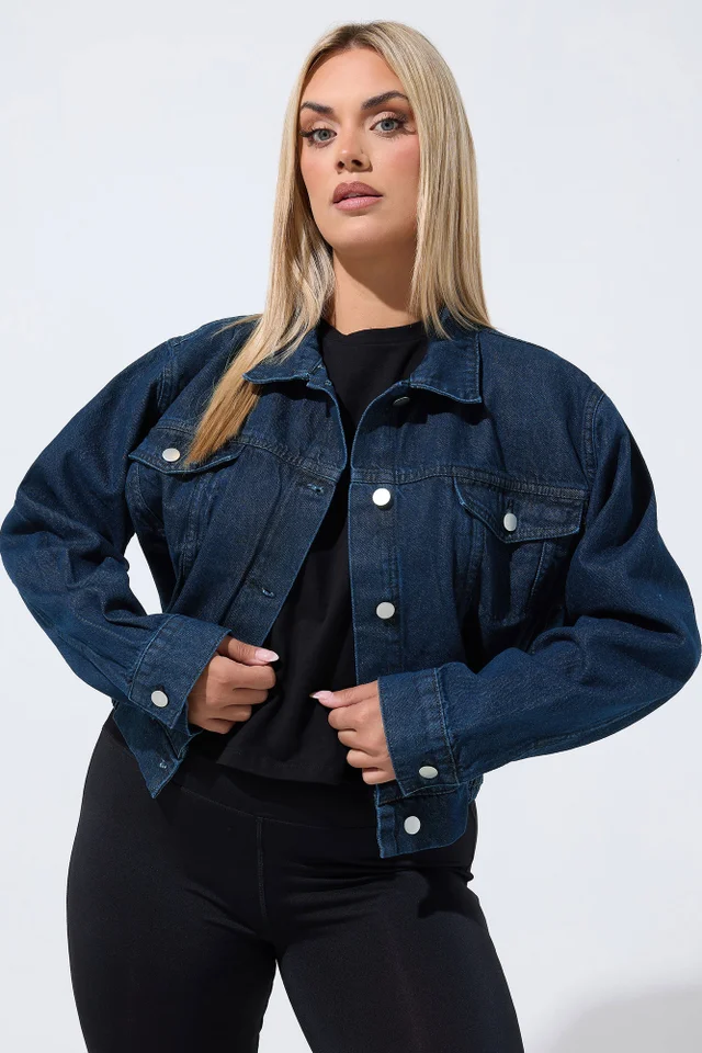 Yours Limited Curve Indigo Blue Denim Jacket