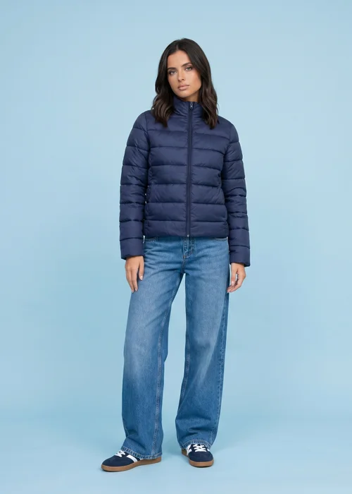 Urban Bliss Navy Compact Puffer Jacket - 8 Image 1
