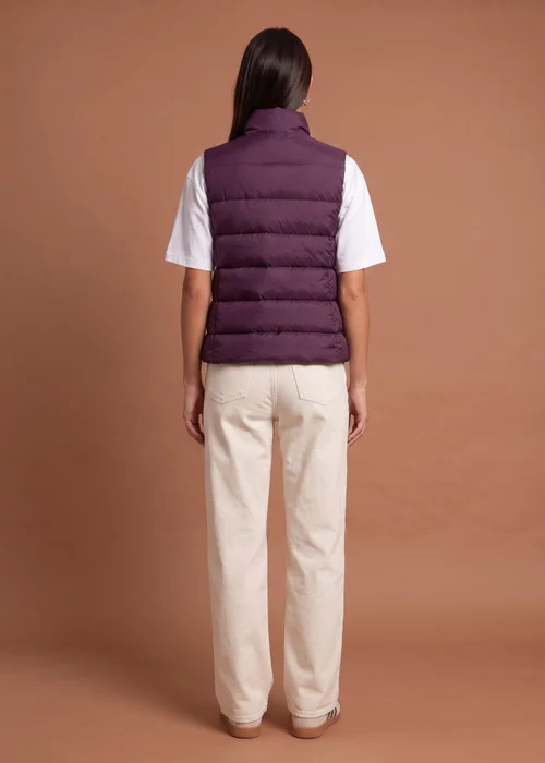 Urban Bliss Plum Lightweight Bag Puffer Gilet - 8 Image 3