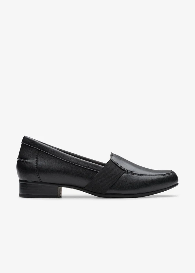 Clarks Womens Black Juliet Beat Leather Standard