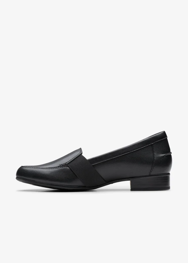 Clarks Womens Black Juliet Beat Leather Standard