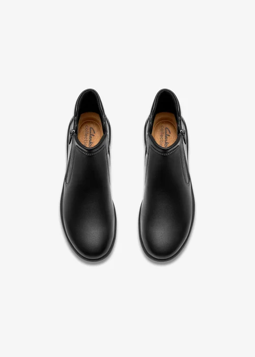 Clarks Womens Black Bryianne Carly Leather Standard - 6.5 Image 6
