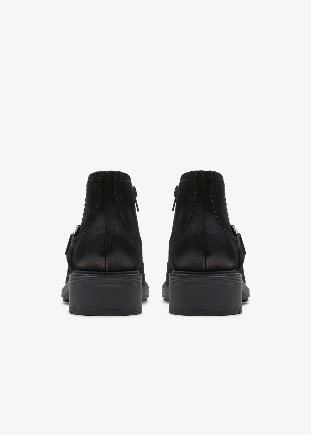 Clarks Womens Black Hearth Clara Nubuck Standard - 6.5 Image 5