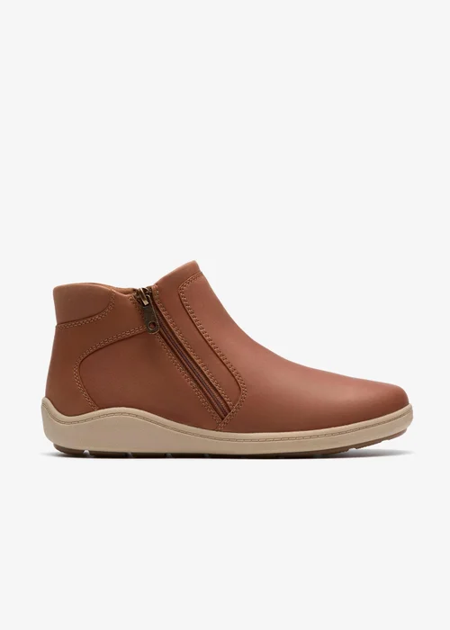 Clarks Womens Brown Bryianne Carly Leather Standard - 6.5 Image 1