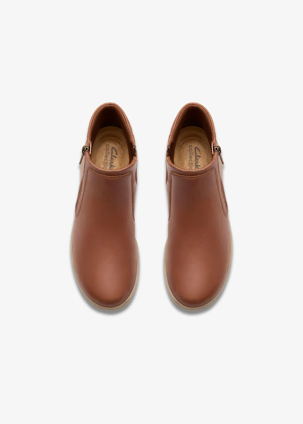 Clarks Womens Brown Bryianne Carly Leather Standard - 6.5 Image 6