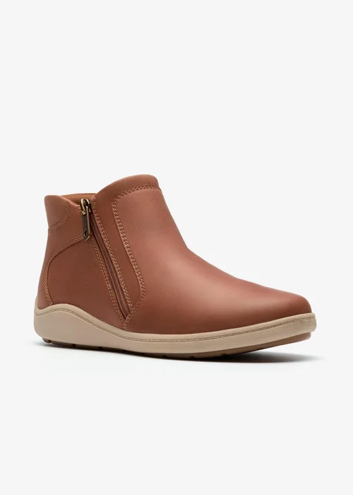 Clarks Womens Brown Bryianne Carly Leather Standard - 6.5 Image 4