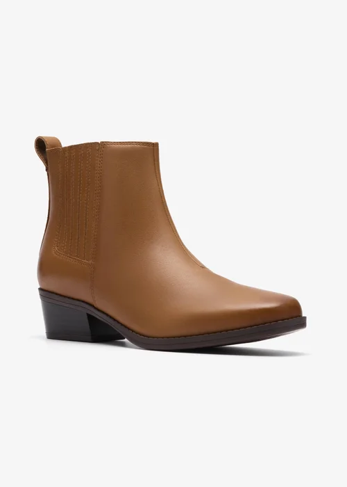 Clarks Womens Brown Danyelle Skip Leather Standard - 5.5 Image 4