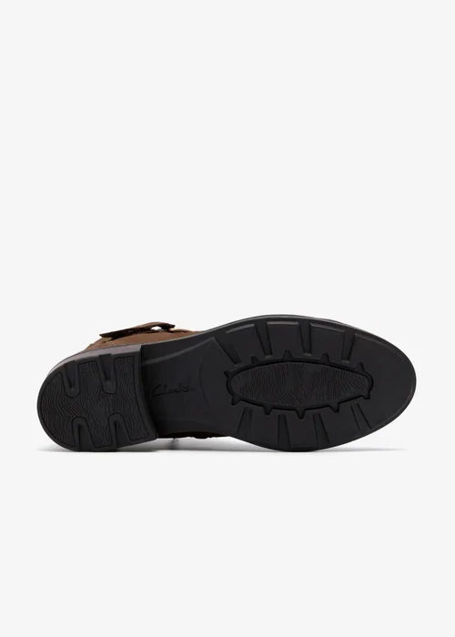 Clarks Womens Brown Adalynn Faye Nubuck Standard - 6 Image 3