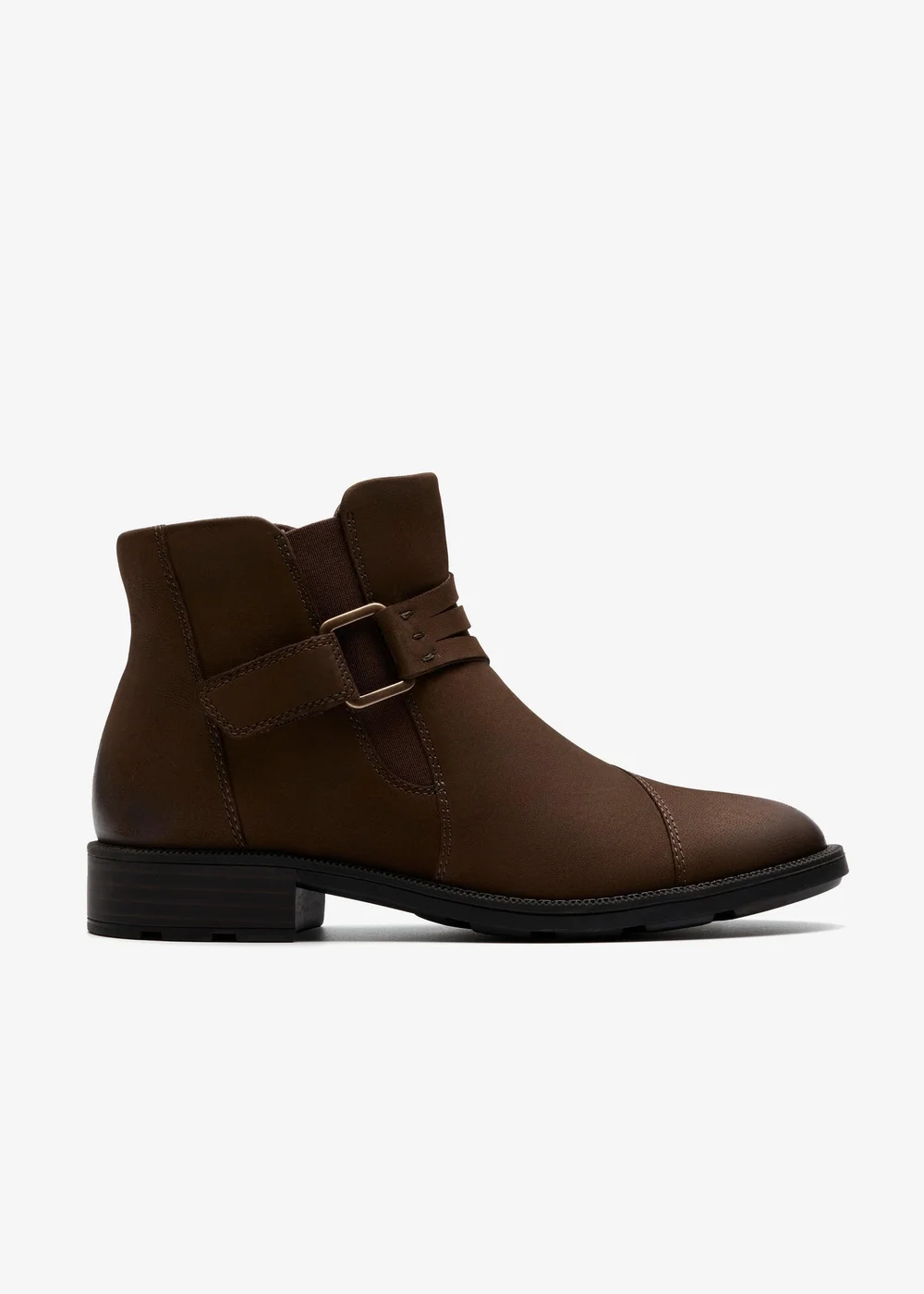 Clarks Womens Brown Adalynn Faye Nubuck Standard - 6 Image 1