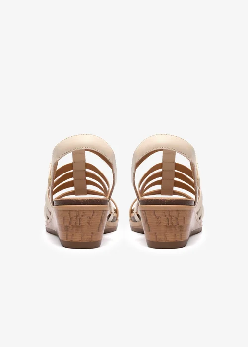 Clarks Womens White Kacha Step Leather Standard - 5 Image 5