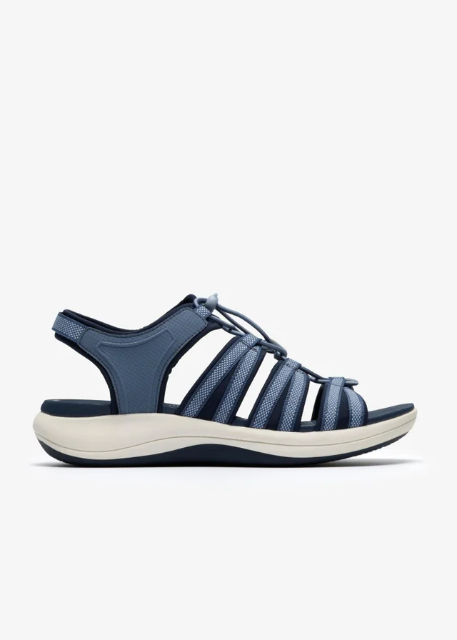Clarks Cloudsteppers Womens Blue Mira Mabel Textile Standard