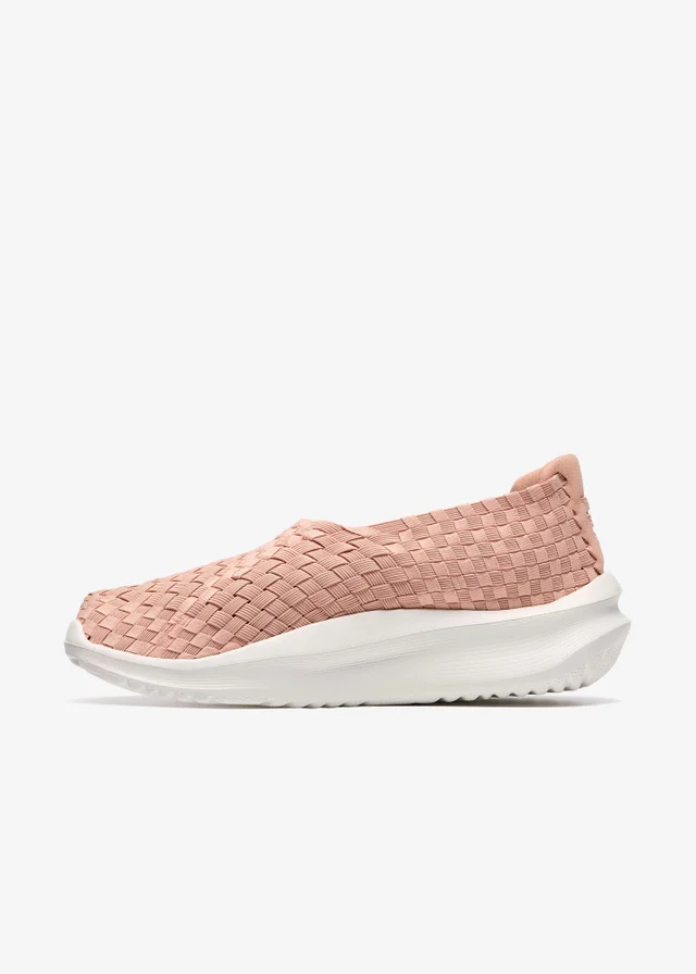 Clarks Cloudsteppers Womens Pink Solevana Weave Textile Standard