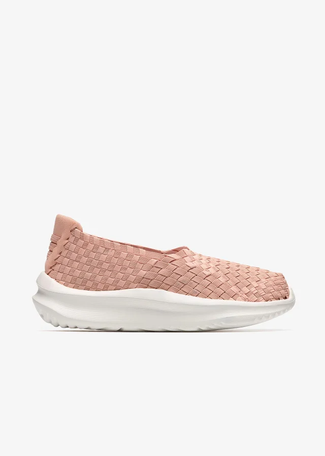 Clarks Cloudsteppers Womens Pink Solevana Weave Textile Standard