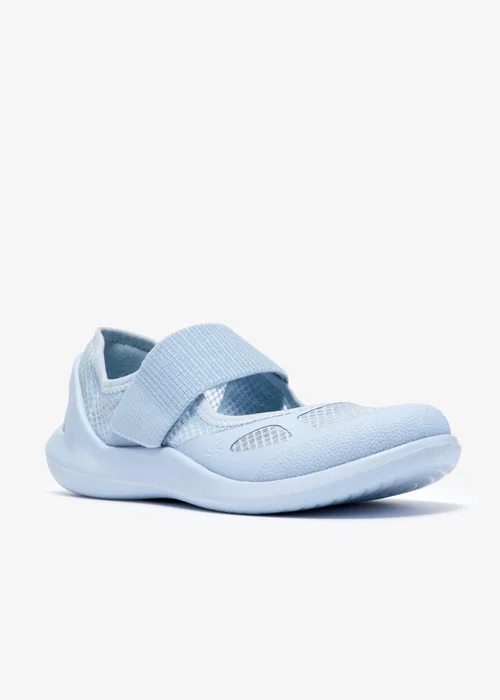 Clarks Cloudsteppers Womens Blue Solevana Strap Textile Standard - 5.5 Image 4