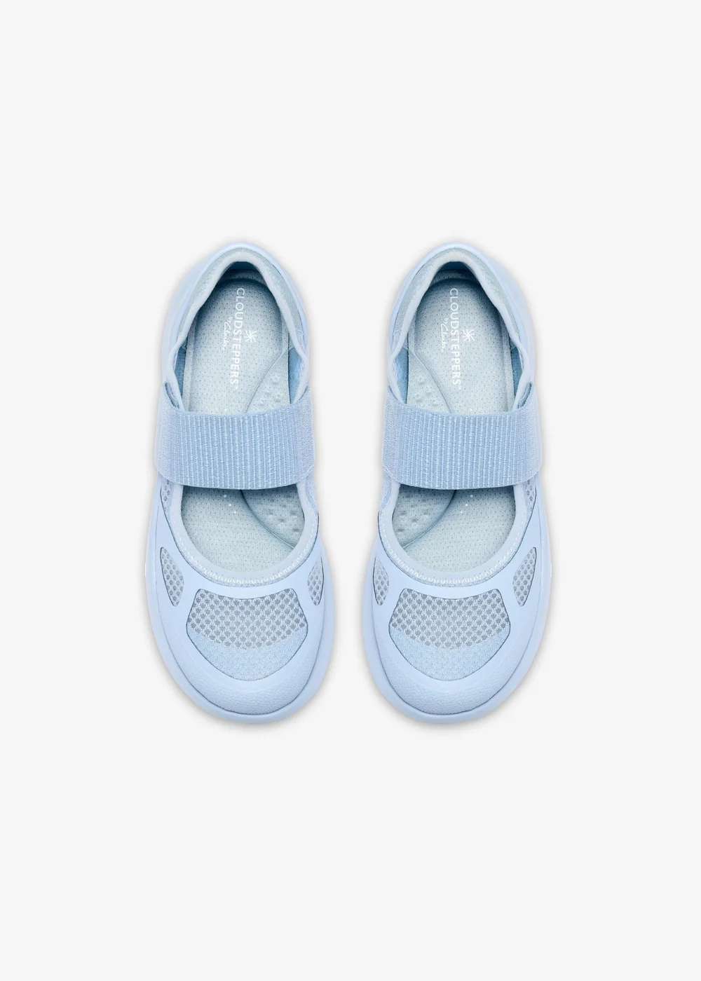 Clarks Cloudsteppers Womens Blue Solevana Strap Textile Standard - 5.5 Image 6