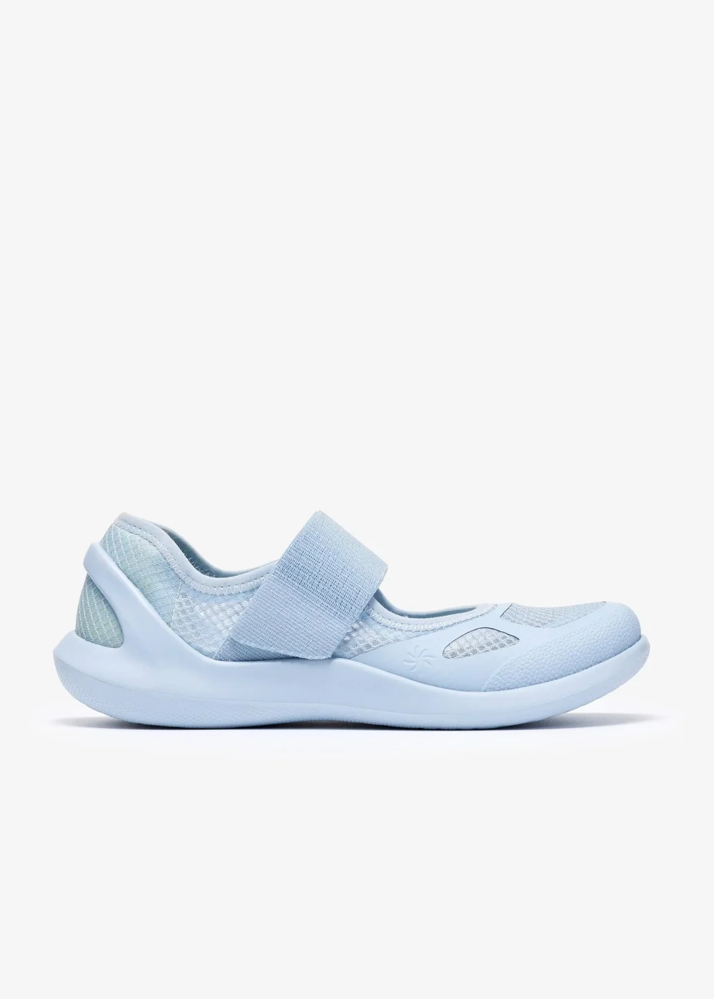 Clarks Cloudsteppers Womens Blue Solevana Strap Textile Standard - 5.5 Image 1