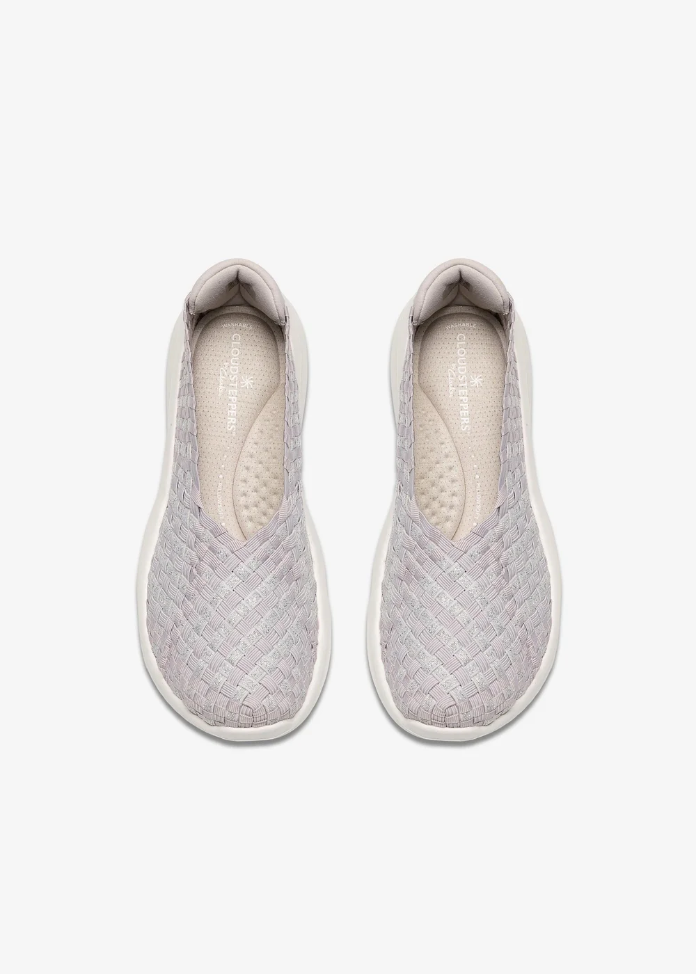 Clarks Cloudsteppers Womens Grey Solevana Weave Textile Standard - 6.5 Image 6